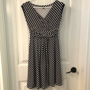 Polka dot maternity dress